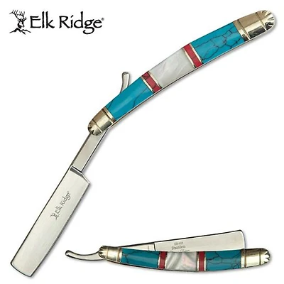Elk Ridge - Shaving Razor - MOP / Stone Inlay