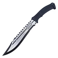 17” Two Tone Fixed Blade Hunting Knife (BLACK)