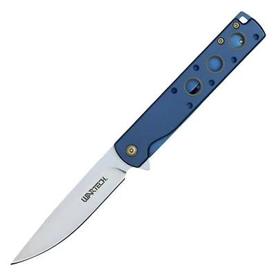 Wartech Slim Hole (BLUE) AO Pocket Knife