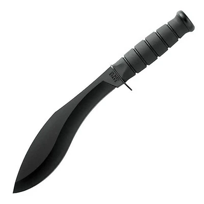 Ka-Bar Combat Kukri Fixed Blade Knife Black Kraton [8.50" Plain Black] Kukri 1280