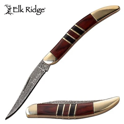 Elk Ridge Toothpick Pakkawood Folding knife