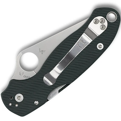 Spyderco Paramilitary 3 Folding Knife (Sprint Run) Compression Lock Green G-10 [3.00" Satin S45VN] C223GPFGR