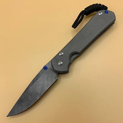 CRK - Small Sebenza 31 (Plain) DAMASCUS RAINDROP Drop Point