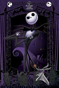NBC Jack Skellington Cartoon Poster