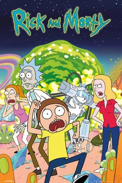 Rick & Morty (Group Portal) Cartoon Poster