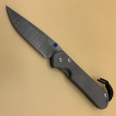 CRK - Large Sebenza 31 Plain [DAMASCUS LADDER] Drop Point