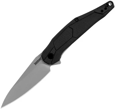 Kershaw  Lightyear Manual Knife Black GFN [ 3.125" Plain Bead Blast ]  Spear Point 1395