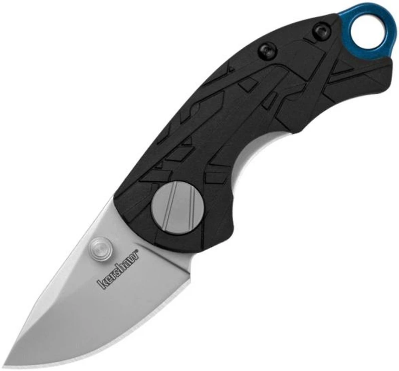 Kershaw Aftereffect Manual Knife Black FRN [ 3.00" Plain Bead Blast ] Drop Point KS1180