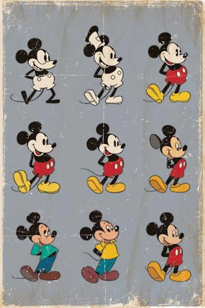 Disney Mickey Evolution Movie & TV Poster