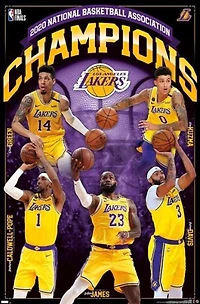 Los Angeles Lakers Champions 2020 Sports Poster