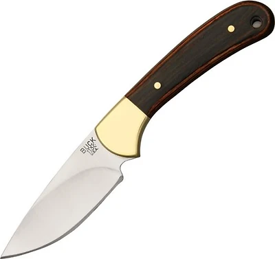 Buck 113 Fixed Blade Knife Wood Dymondwood [ 3.125" Plain Satin ] Drop Point BU113BRS