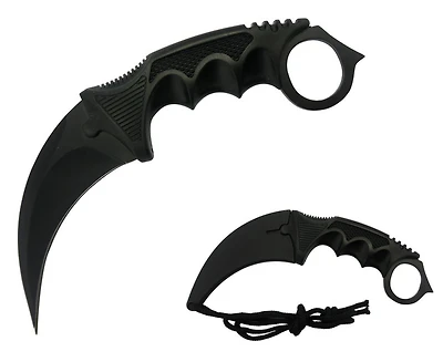 Black Karambit Fixed Blade Hunting