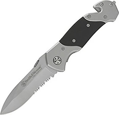 Smith & Wesson 1st Response Manual Knife  Black G-10 [ 3.3" Serrated Matte ] Drop Point SWFRS