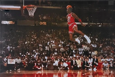 Michael Jordan Dunk Sports Poster