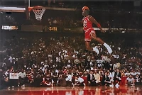 Michael Jordan Dunk Sports Poster