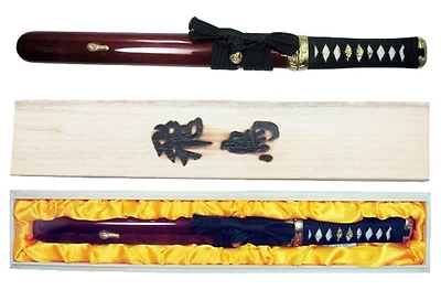 Burgundy ASUKA Hand Forged Tanto 18" (1060 Carbon Steel)