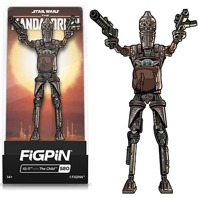 The Mandalorian IG-11 w/ The Child FiGPiN #580 Enamel Pin