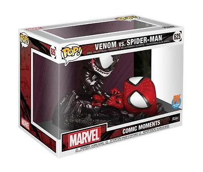 Funko POP PX - SPIDER-MAN VS VENOM METALLIC "COMIC MOMENT" MARVEL [625]