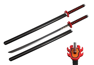 Foam - (Black Flame Guard) Demon Slayer Anime Katana Sword