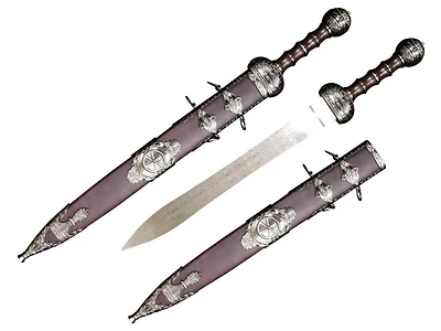 Roman Sword with Brown Scabbard 31.5"