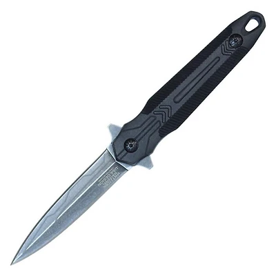 8.25” Wartech Slim Dagger Fixed Blade (STONEWASH)