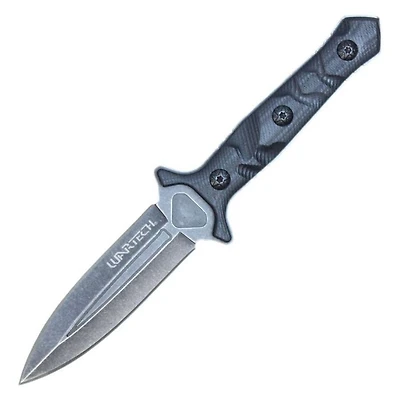 8.75” Wartech BK Dagger Double Edge Fixed Blade (STONEWASH)