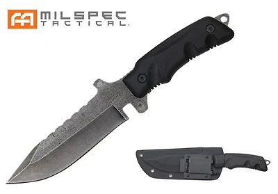 10.5” Milspec Full Tang Hunting Knife Stonewash