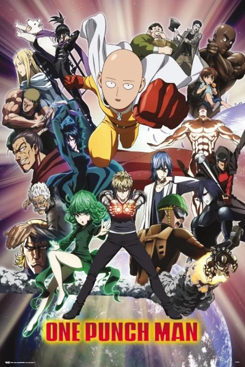 One Punch Man Group Anime Poster