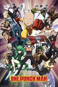 One Punch Man Group Anime Poster