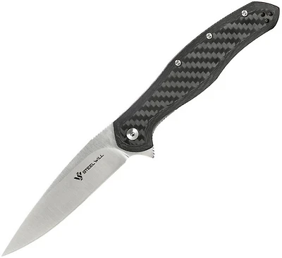 Intrigue Linerlock (Carbon Fiber) Folding Pocket Knife [ITALY] Steel Will