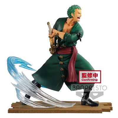 One Piece Roronoa Zoro Logo File Selection Fight Vol. 1 Banpresto Statue