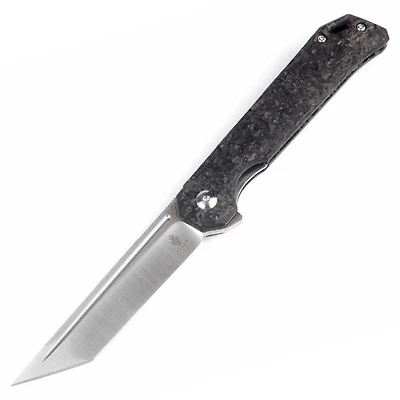 Kizer Begleiter Folding Knife Frame Lock Black Carbon Fiber [3.54" Satin S35VN] Ki4458T3