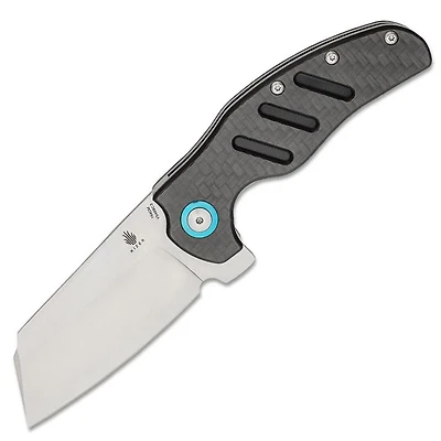 Kizer XL Sheepdog C01C Folding Knife Liner Lock Black Carbon Fiber [4.00" Satin 154CM] V5488C3