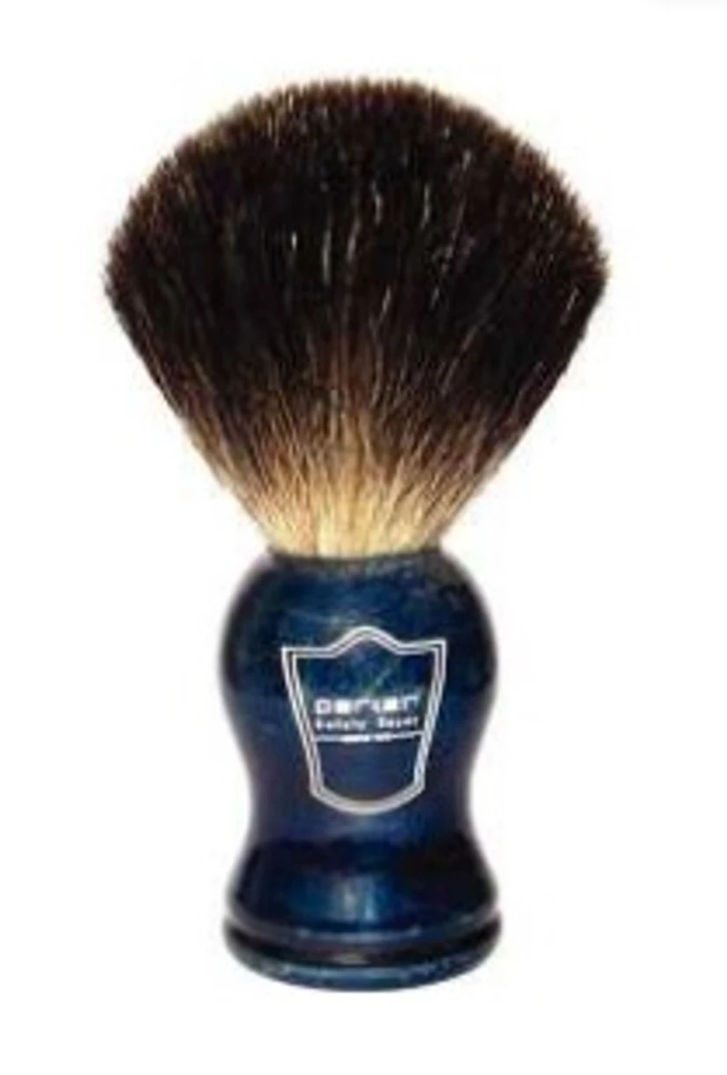 Parker - Blue Wood Handle Black Badger Bristle (Shaving Brush)