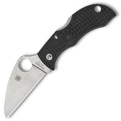 Spyderco Manbug Manual Knife Lockback Black FRN (1.95" Satin VG-10) MBKWP