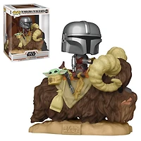 Pop! The Mandalorian Mando on Bantha w/ The Child #416 Vinyl Figure Deluxe
