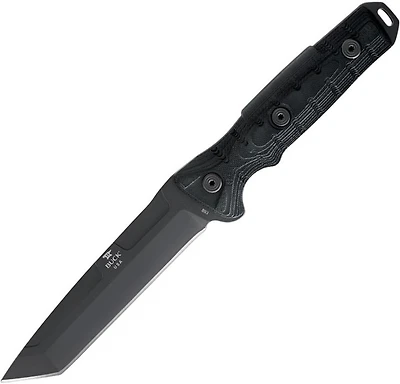 Buck GCK Tanto Black Fixed Blade Knife Gray G-10 [5.50" Plain Gray] Tanto BU893BKS