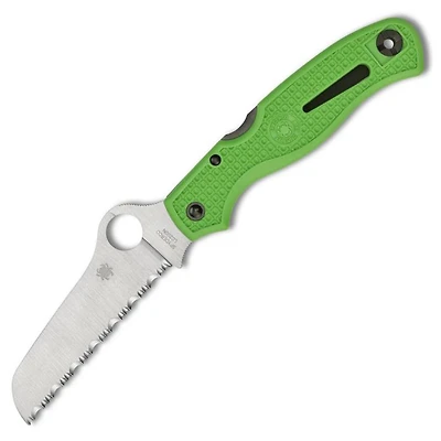 Spyderco Atlantic Salt Folding Knife Green FRN (3.69" Satin LC200N) C89FSGR