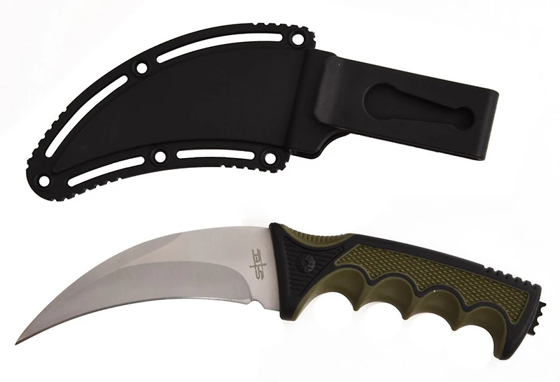 Stec 9" Karambit Hunting Knife (Silver)