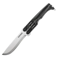 Gerber Doubledown Folding Knife Quadlock Black FRN (6.80" Stonewash 420HC) 30-001536N