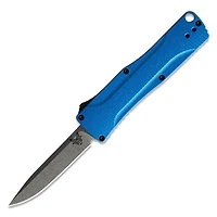 Benchmade Om Double-Action OTF Automatic Knife Blue Aluminum [2.475" Gray S30V] 4850-1