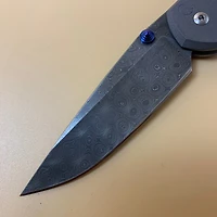 CRK Large Sebenza 31 Plain [3.61" DAMASCUS RAINDROP] Drop Point L31-1006