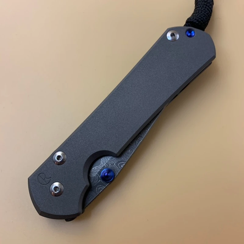 CRK Large Sebenza 31 Plain [3.61" DAMASCUS RAINDROP] Drop Point L31-1006