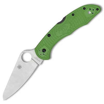 Spyderco Salt 2 Folding Lockback Knife Green FRN (3.00" Satin LC200N) C88FPGR2