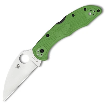 Spyderco Salt 2 Folding Knife Lockback Green FRN (3.00" Satin LC200N) C88FPWCGR2