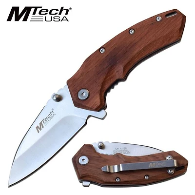MTech USA Pakkawood A/O Pocket Knife (2.75" 3CR13