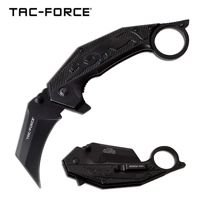 Tac-Force Karambit Black Panther A/O Pocket Knife (3CR13)