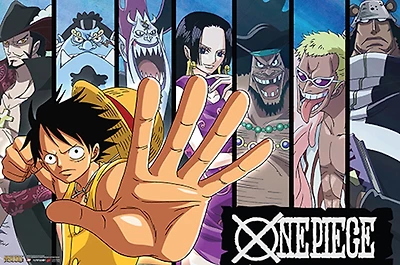 One Piece Luffy Panel Anime Poster