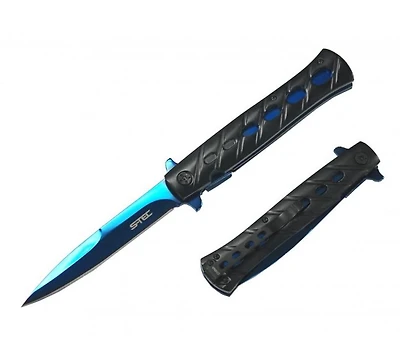 S-Tec Stiletto (Blue) A/O Pocket Knife BK/BL