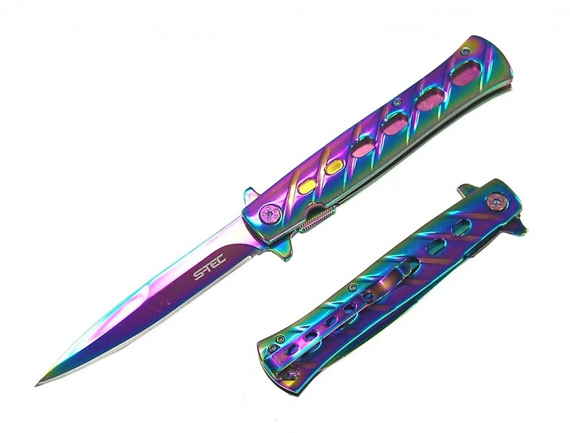 S-Tec Stiletto (Rainbow) A/O Pocket Knife